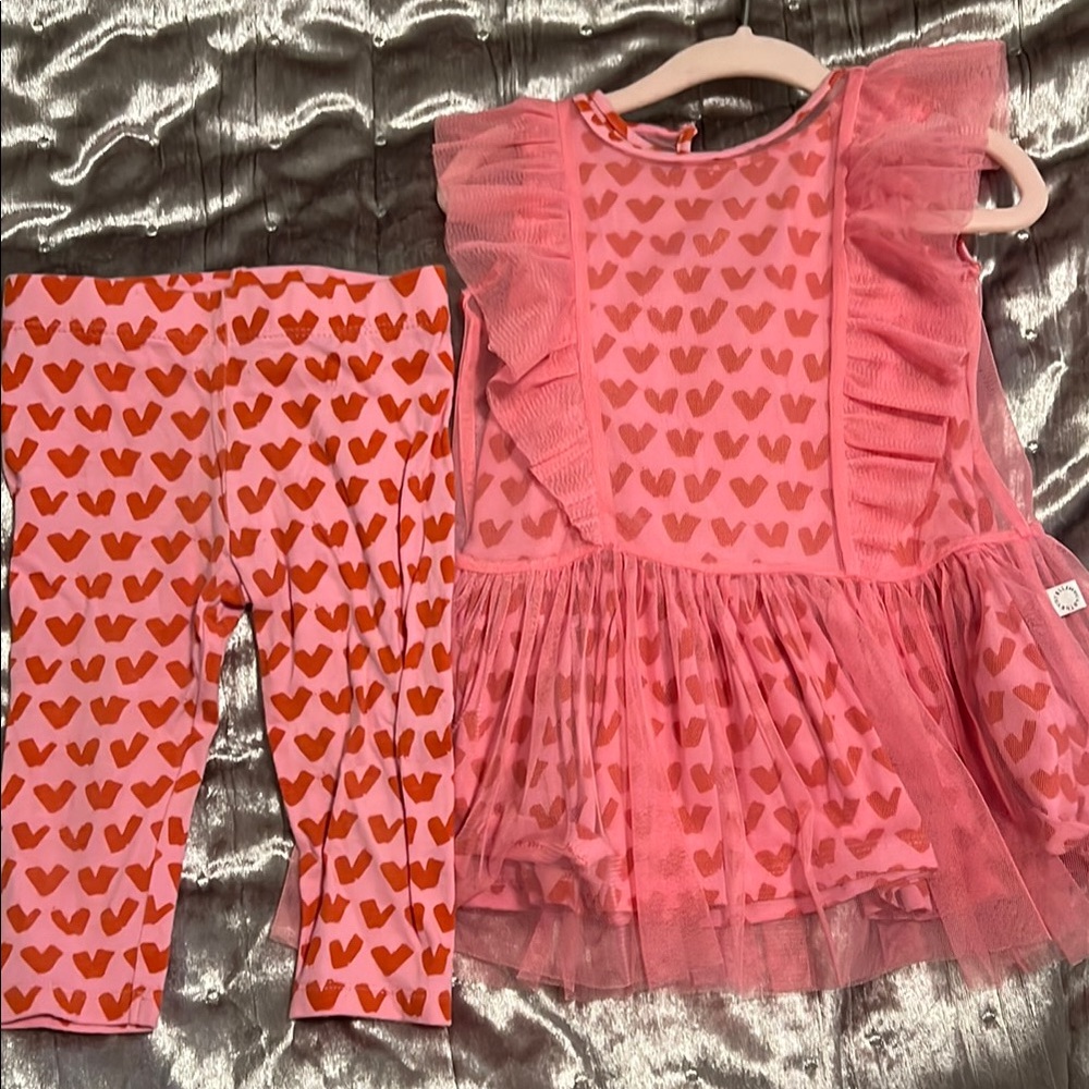 Stella McCartney Pink Heart Kids Matching Set
